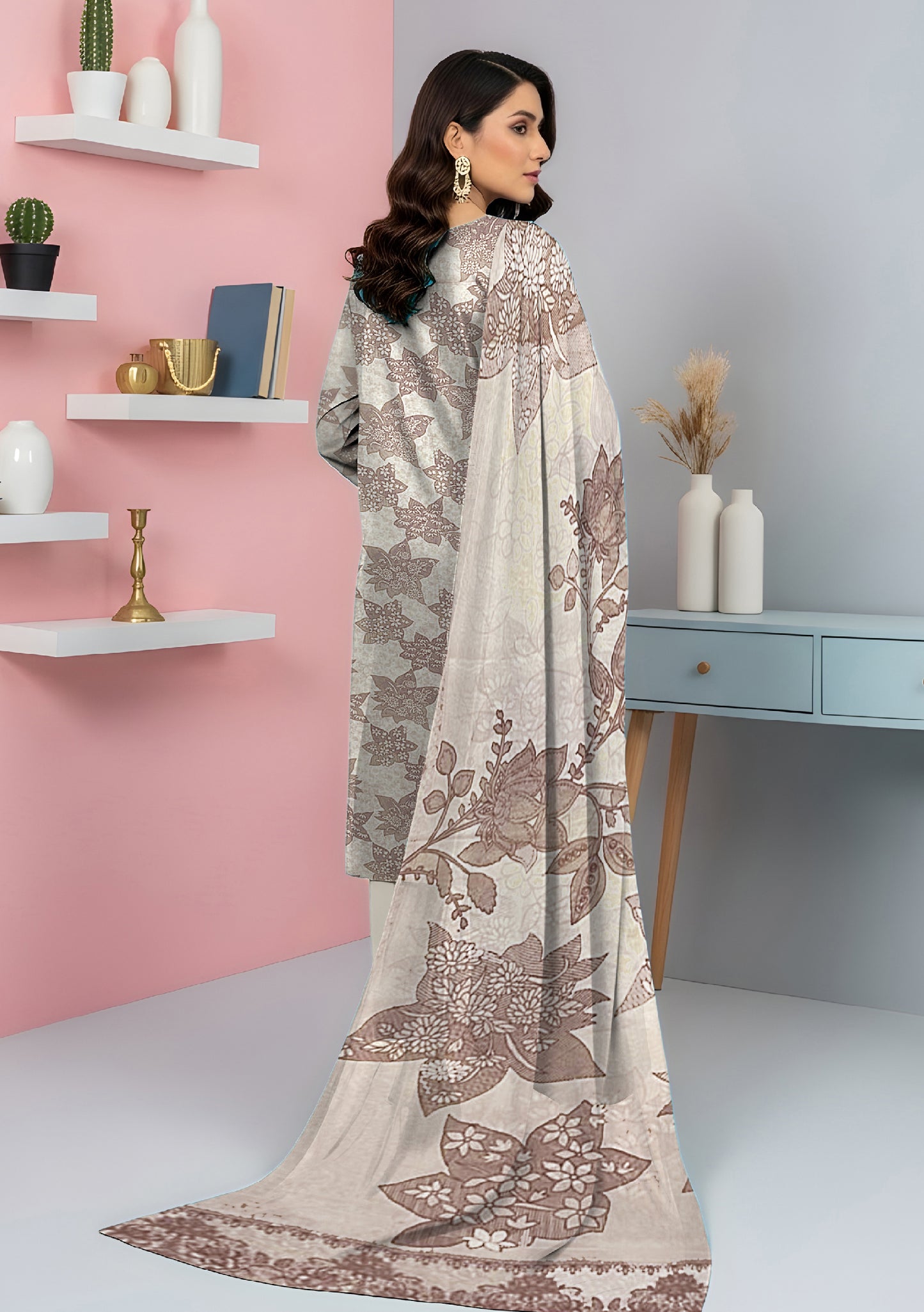 Gull e Zahra 3Pcs DE-LA42-P30407