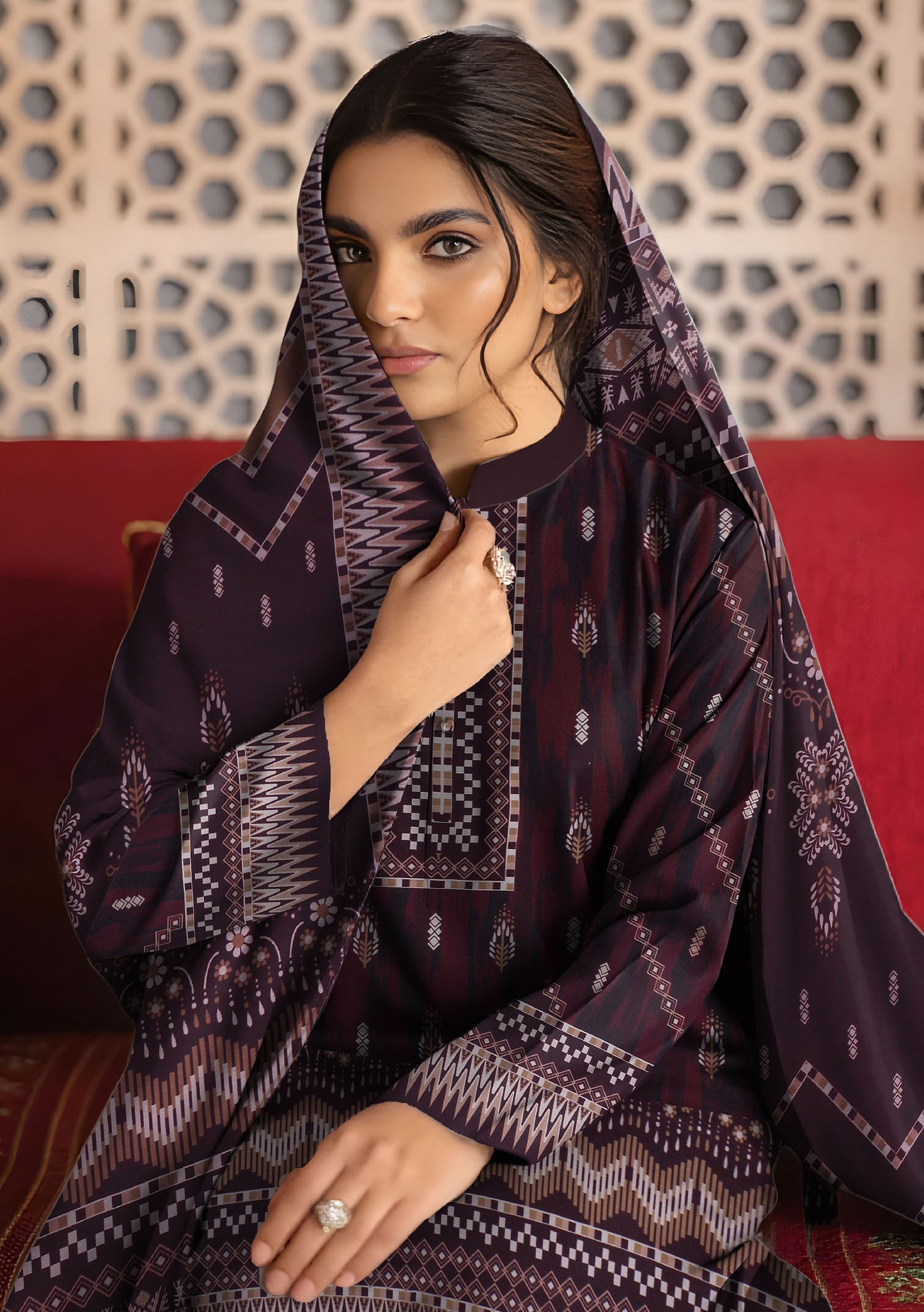 BinNoor Fab Linen Bana Dora 3pcs De-BL25-P30242