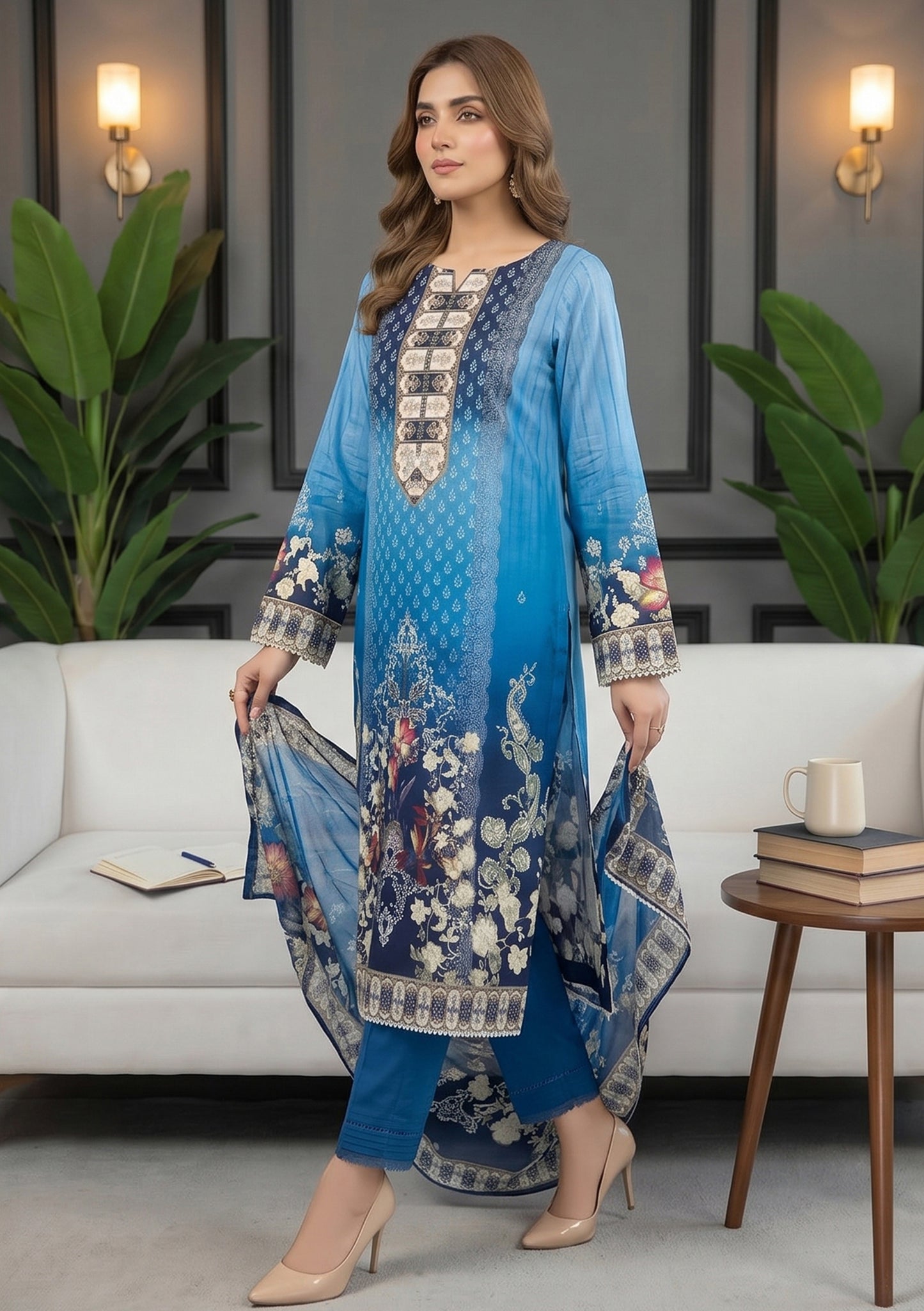 Noor 3Pcs DE-LA68-P30667