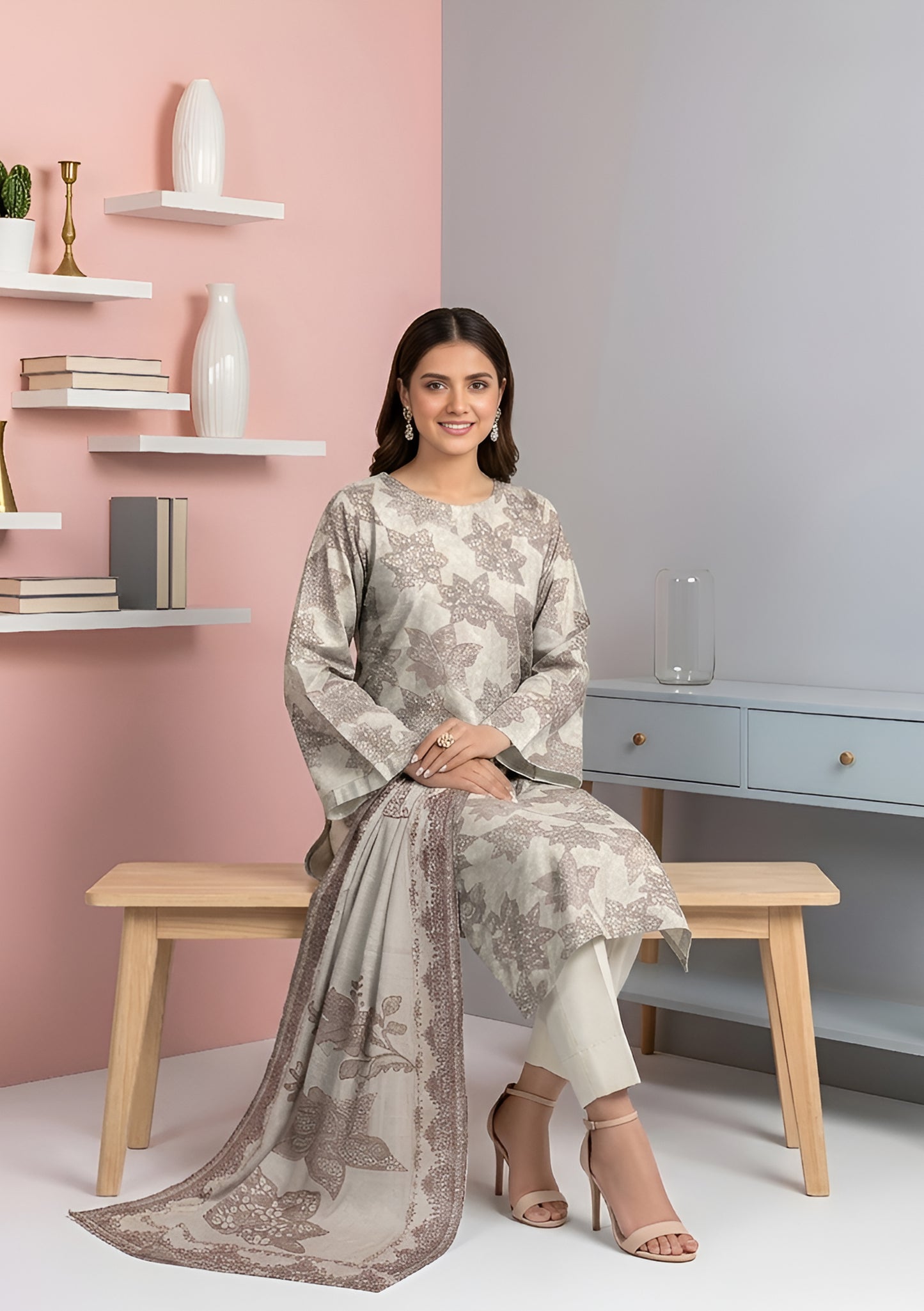 Gull e Zahra 3Pcs DE-LA42-P30407
