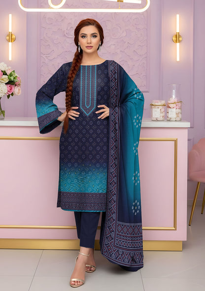 BinNoor Fab Khaddar 3Pcs De-KH30-P30288