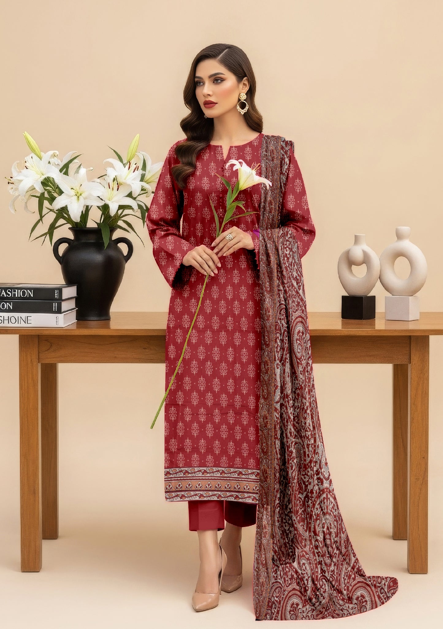 Gul Badan 3Pcs De-LA34-P30328