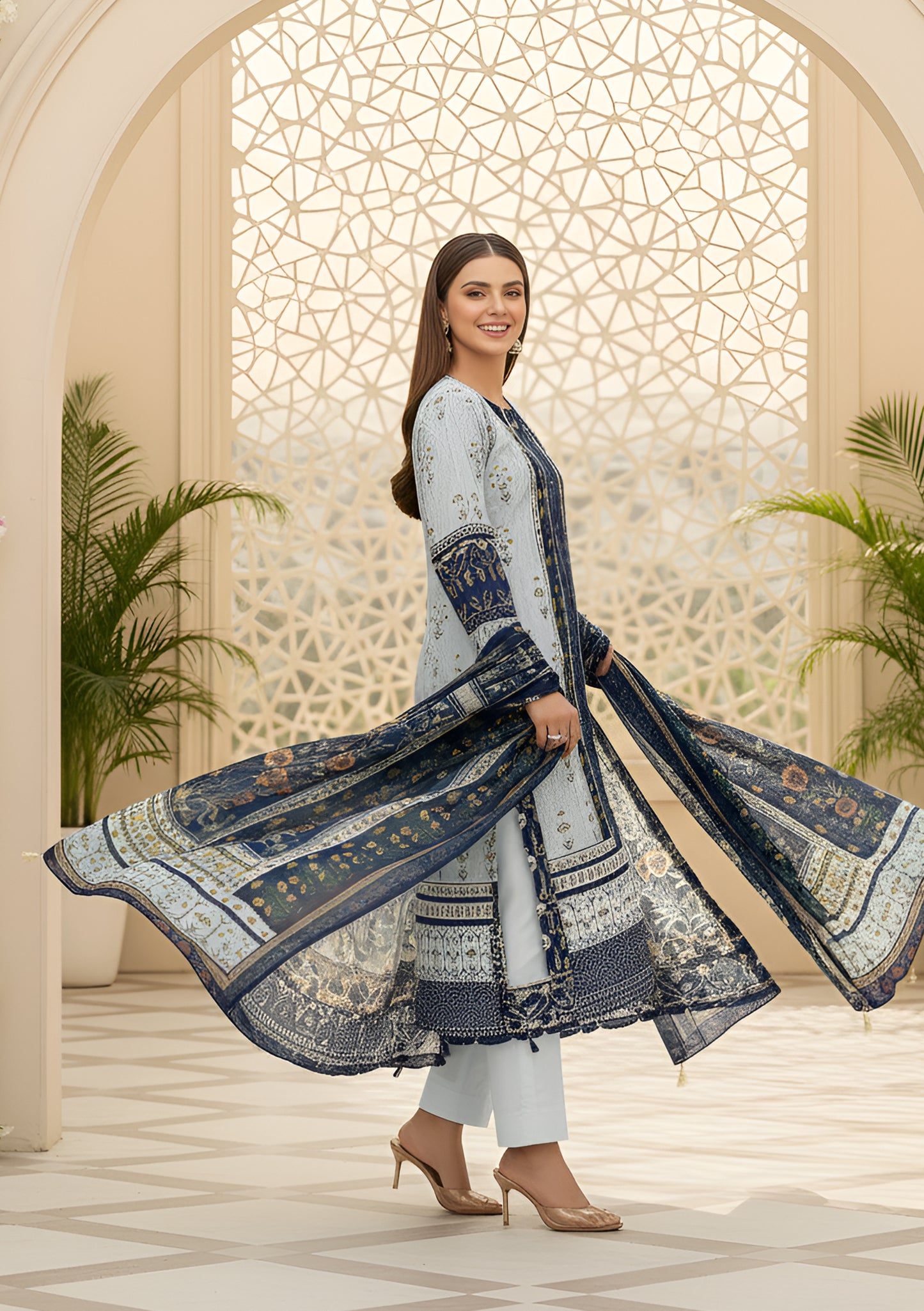 Noor Jahan 3Pcs De-LA35-P30338