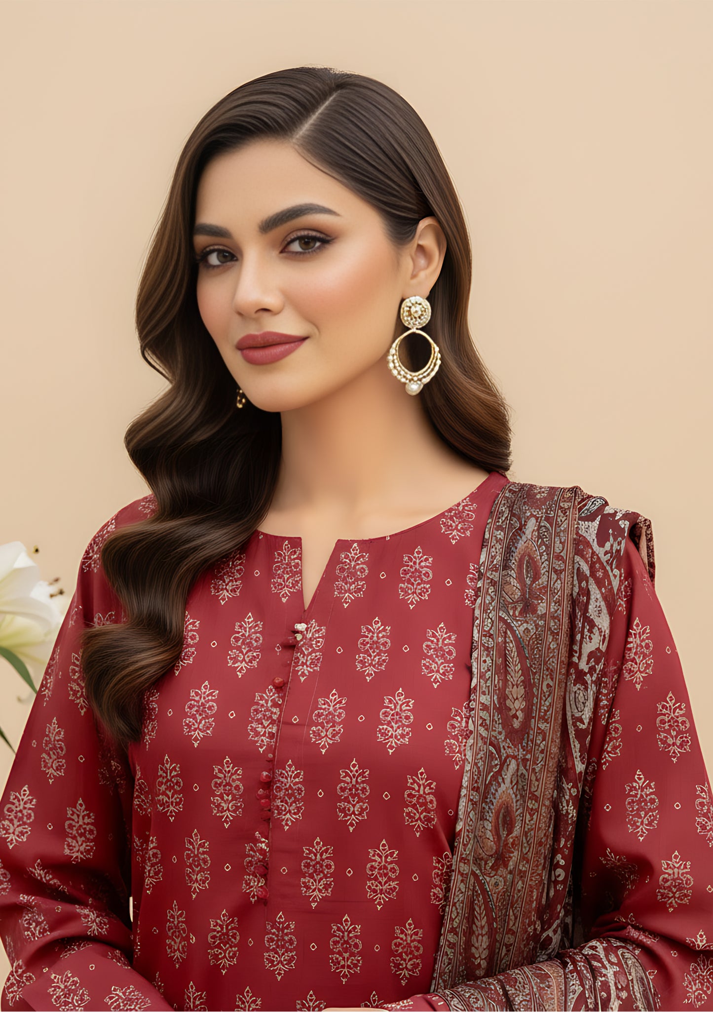 Gul Badan 3Pcs De-LA34-P30328