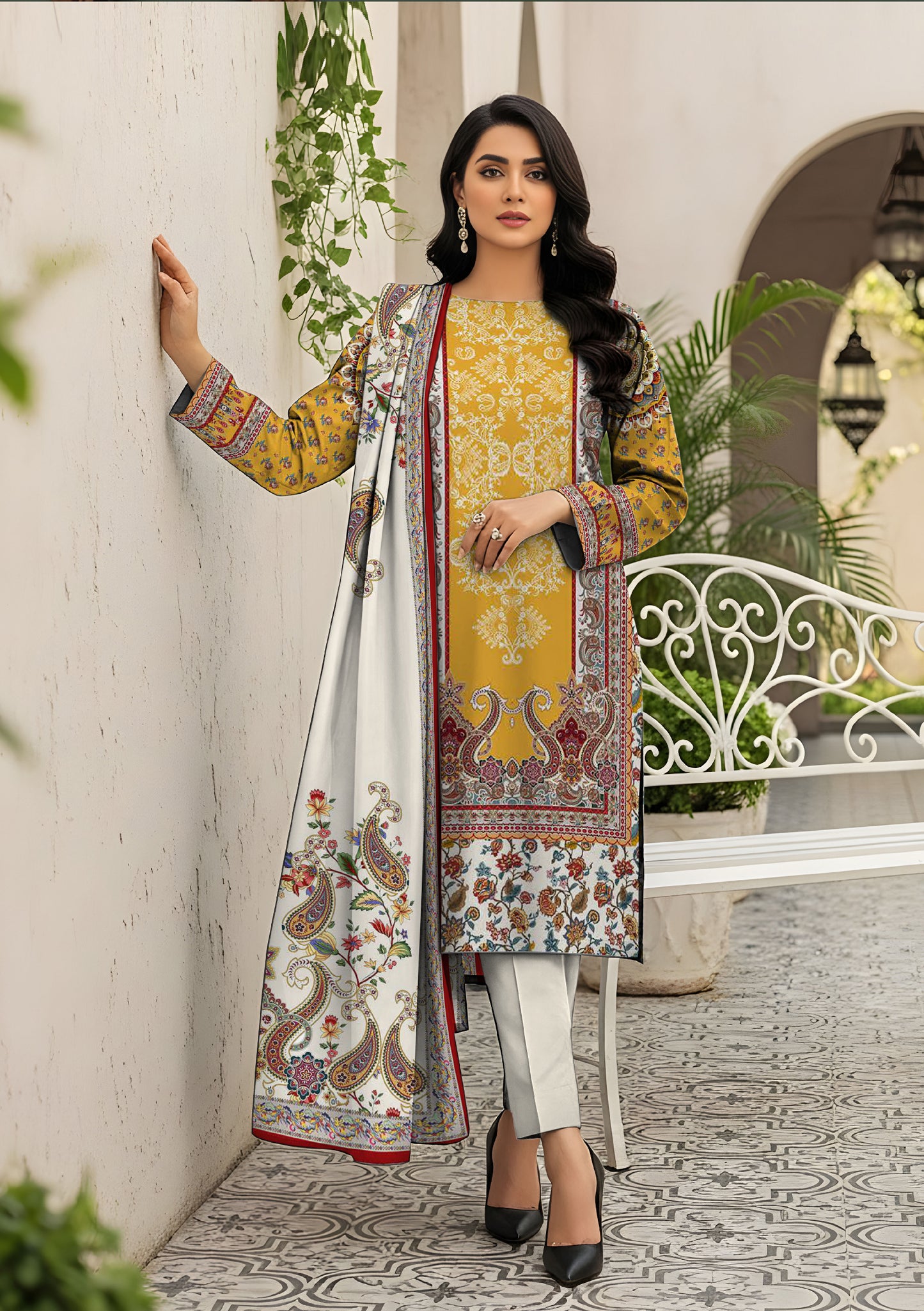 BinNoor Fab Khaddar 3Pcs De-KH31-P30299