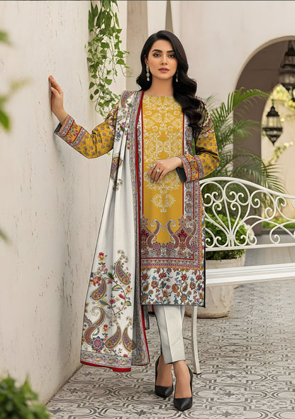 BinNoor Fab Khaddar 3Pcs De-KH31-P30299