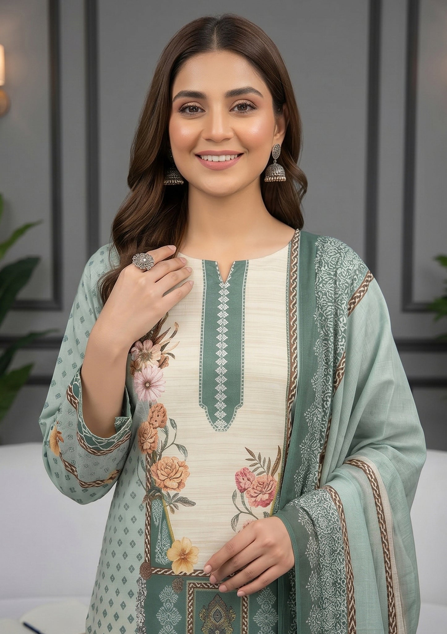 Noor 3Pcs DE-LA68-P30669
