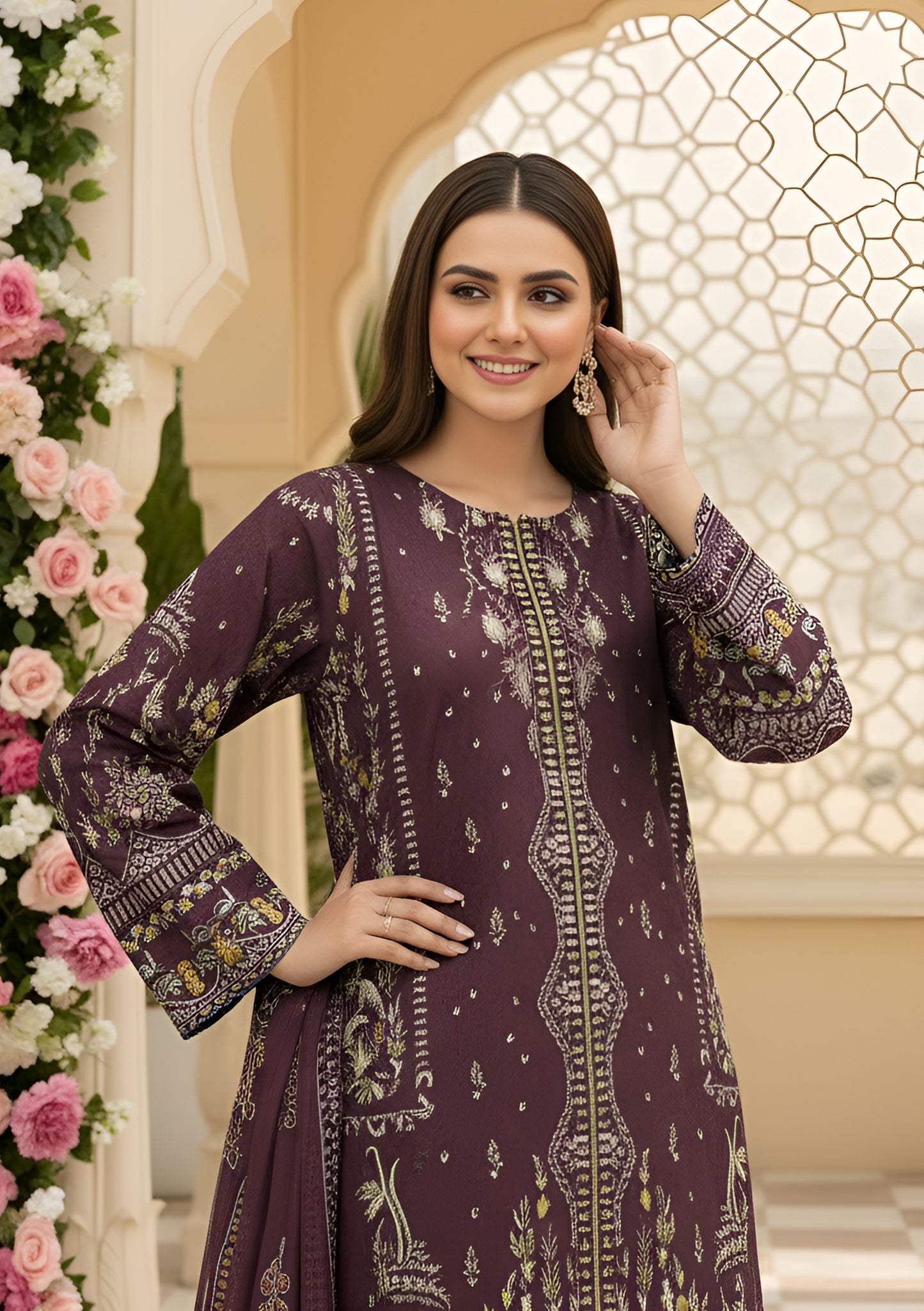 Noor Jahan 3Pcs De-LA35-P30339