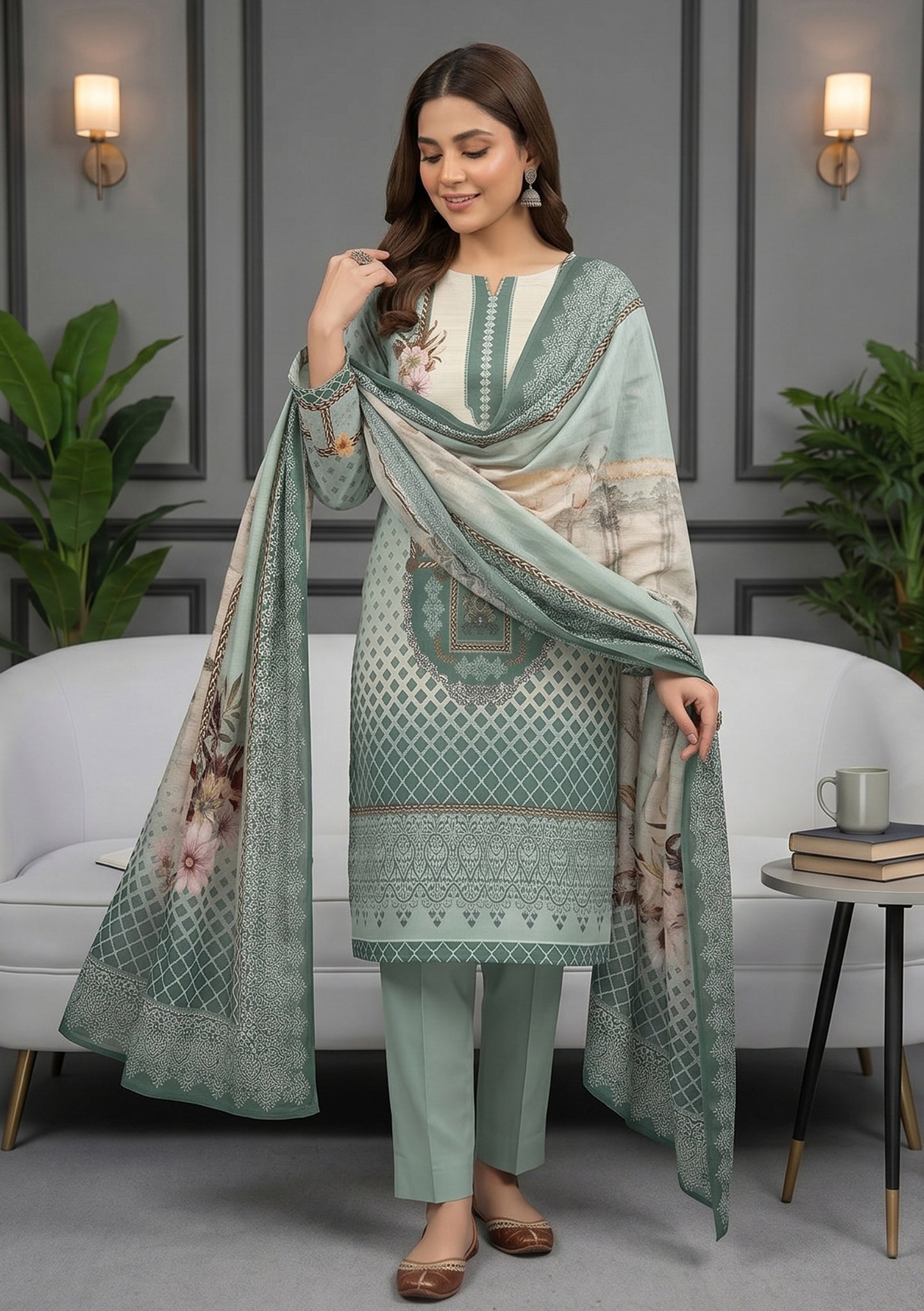 Noor 3Pcs DE-LA68-P30669