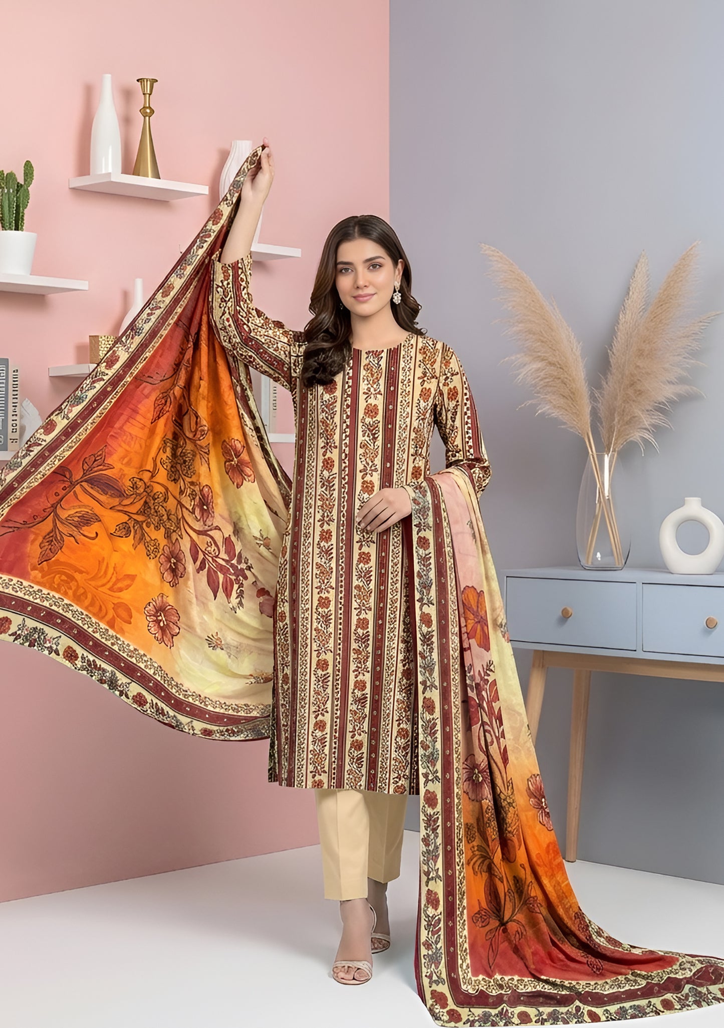 Gull e Zahra 3Pcs DE-LA42-P30410