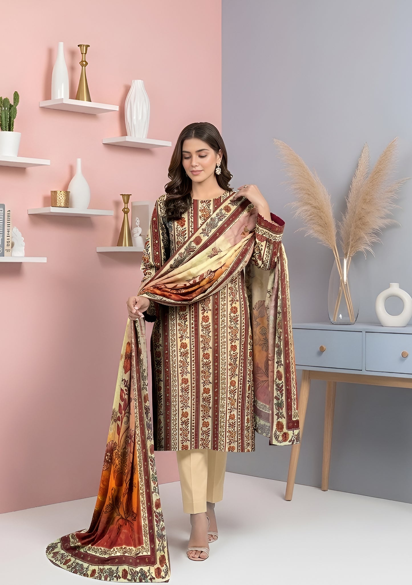 Gull e Zahra 3Pcs DE-LA42-P30410