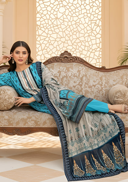 Noor Jahan 3Pcs De-LA35-P30340
