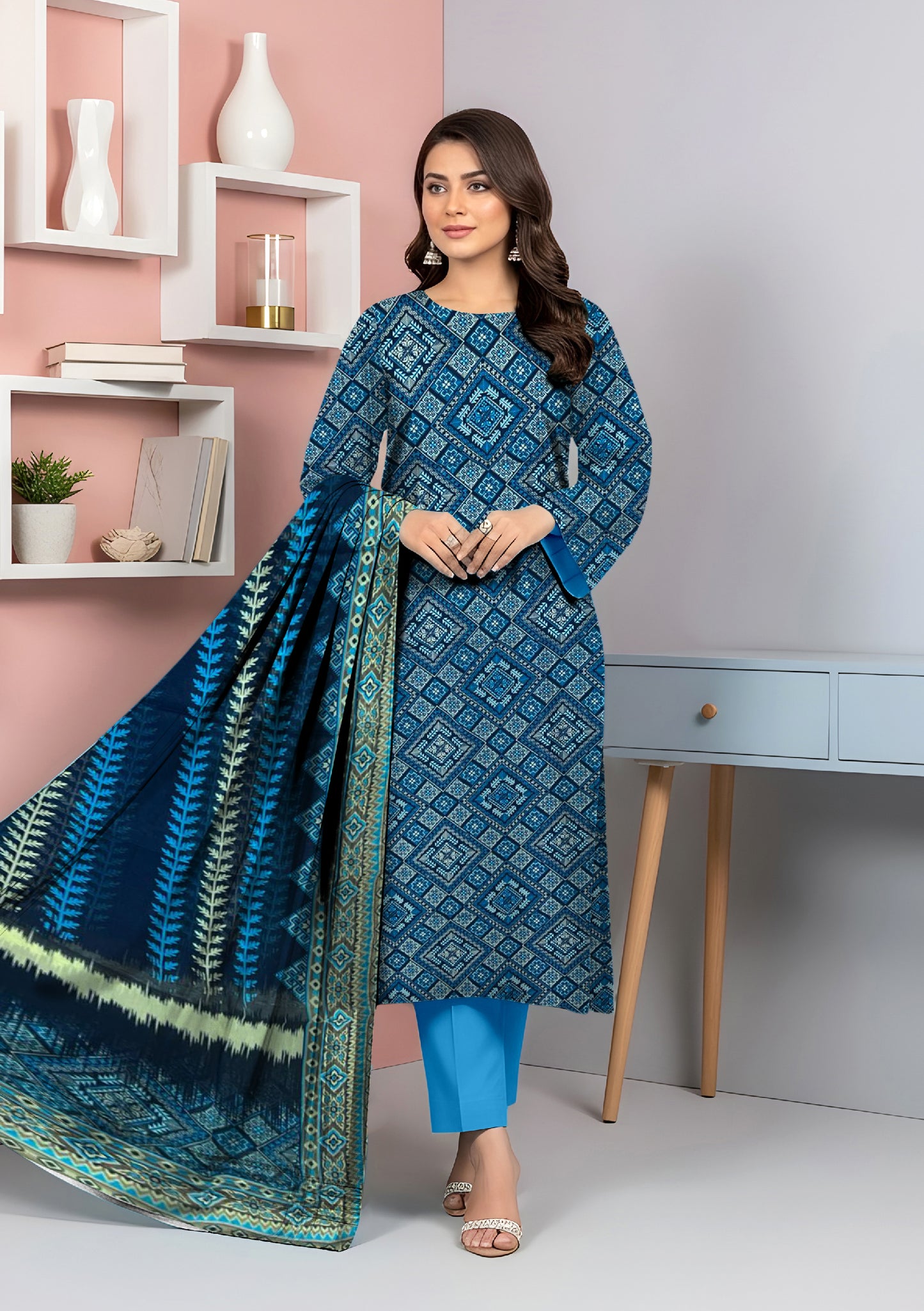 Gull e Zahra 3Pcs DE-LA42-P30411
