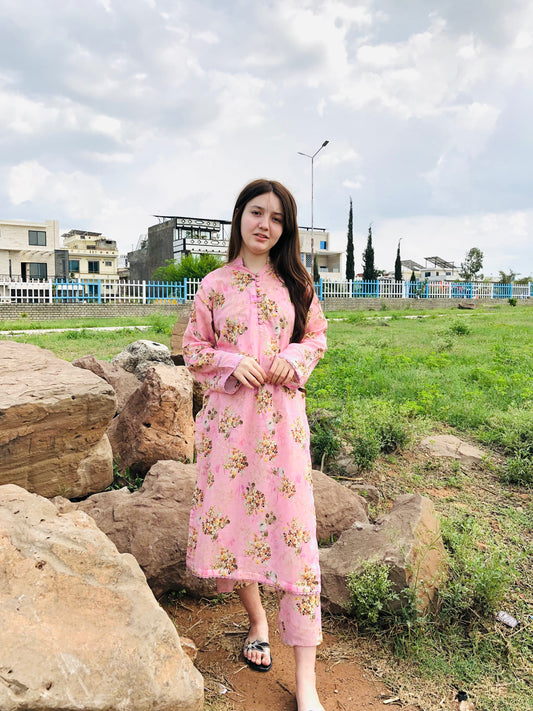 BinNoor Fab Lawn Stitched 2Pcs DE-LA06-P2-S051