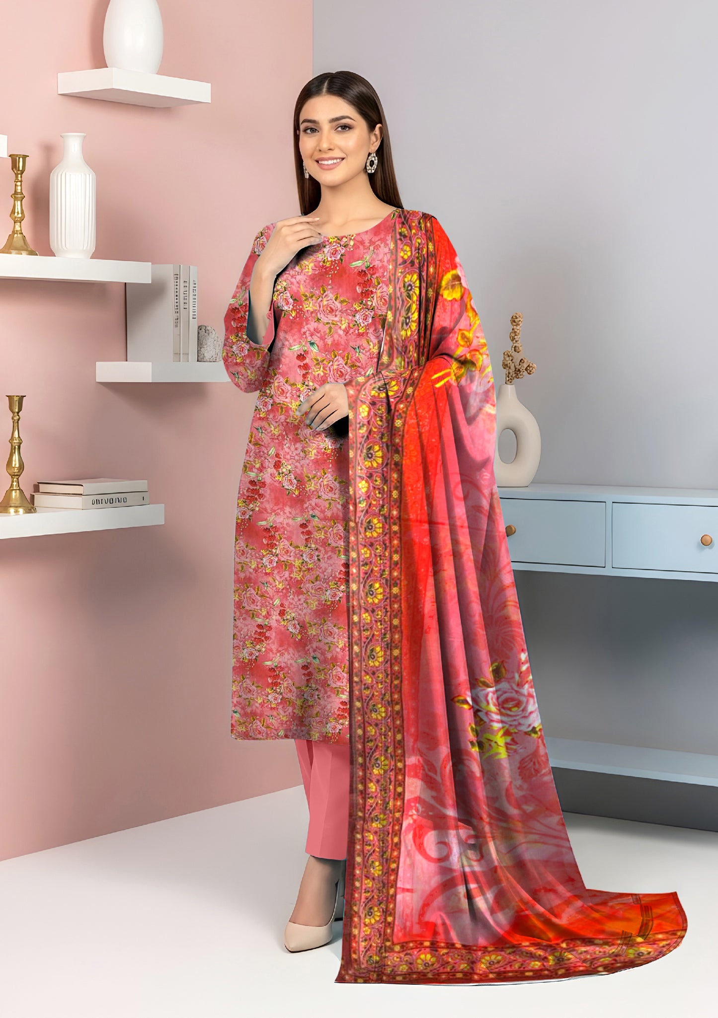 Gull e Zahra 3Pcs DE-LA42-P30412