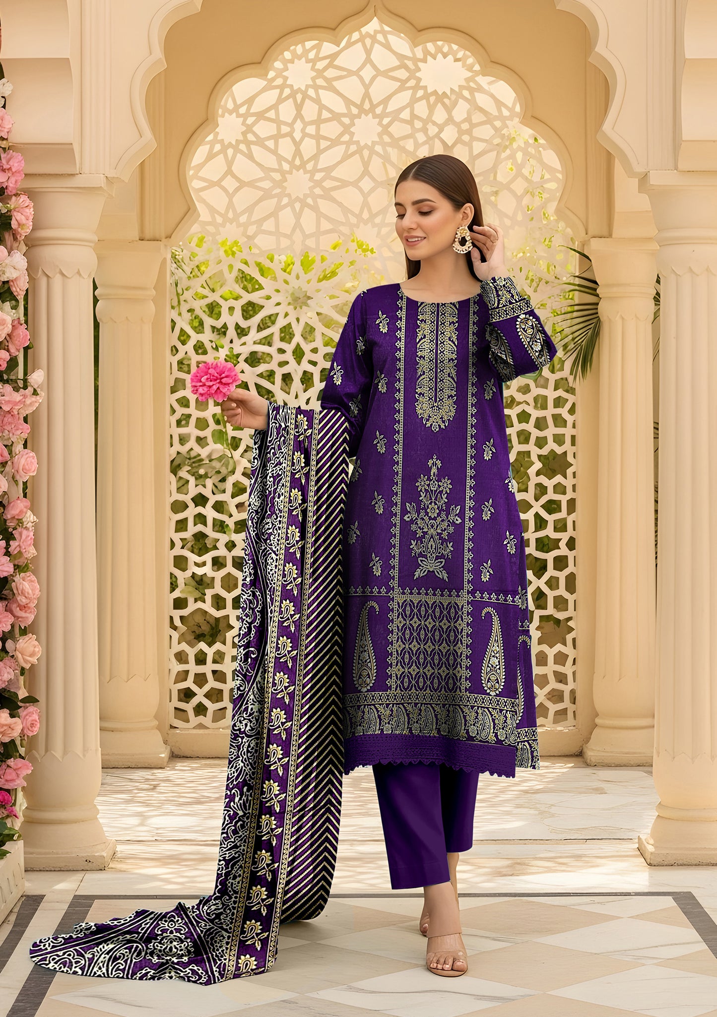 Noor Jahan 3Pcs De-LA35-P30342