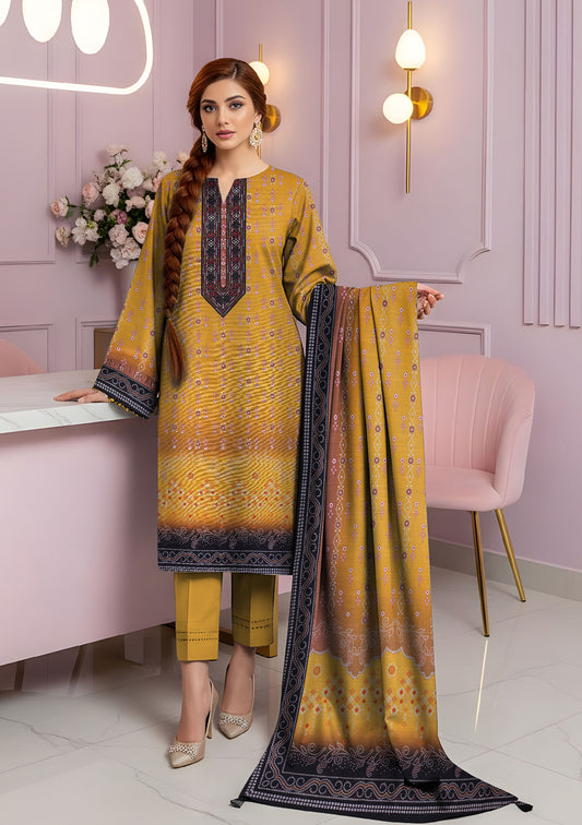 BinNoor Fab Khaddar 3Pcs De-KH30-P30291