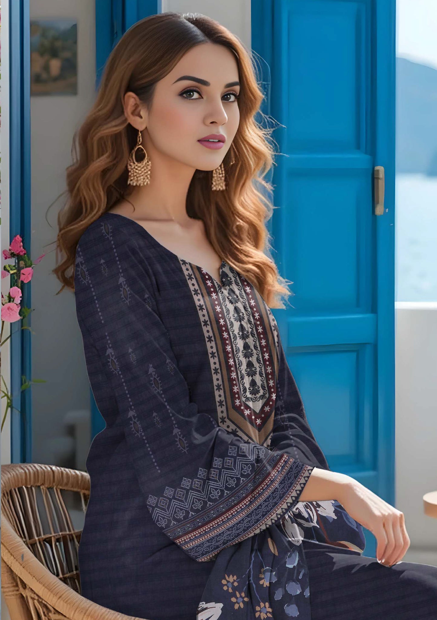 BinNoor Fab Lawn 3Pcs De-LA20-P30200