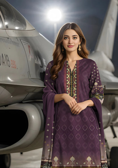 BinNoor Fab Lawn 3Pcs De-LA18-P30180