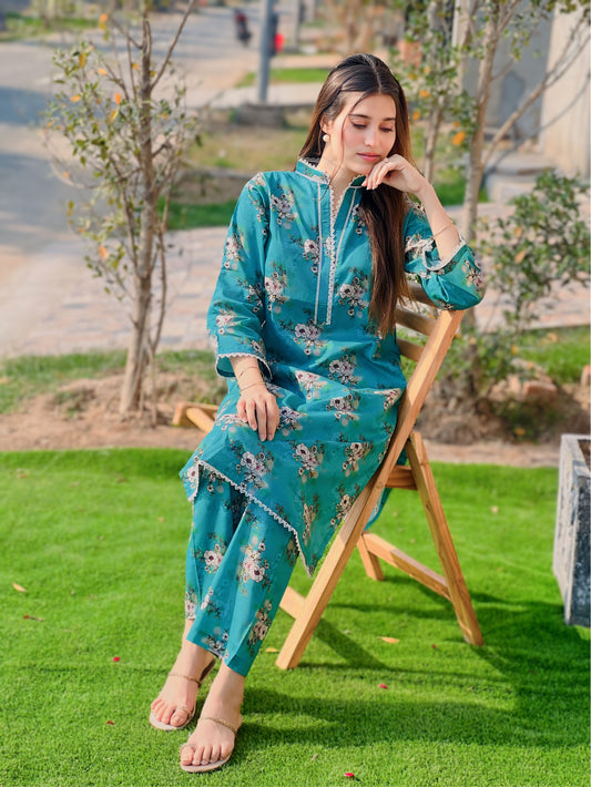BinNoor Fab Lawn Stitched 2Pcs DE-LA05-P2-S031